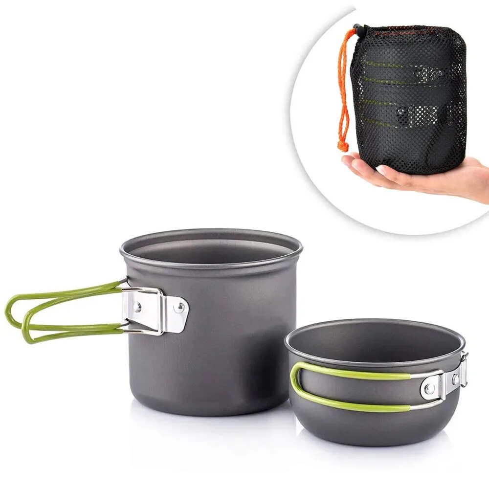 Camping Cooking Gear Set - Zestaw naczyń kempingowych Ultralekki zestaw garnków