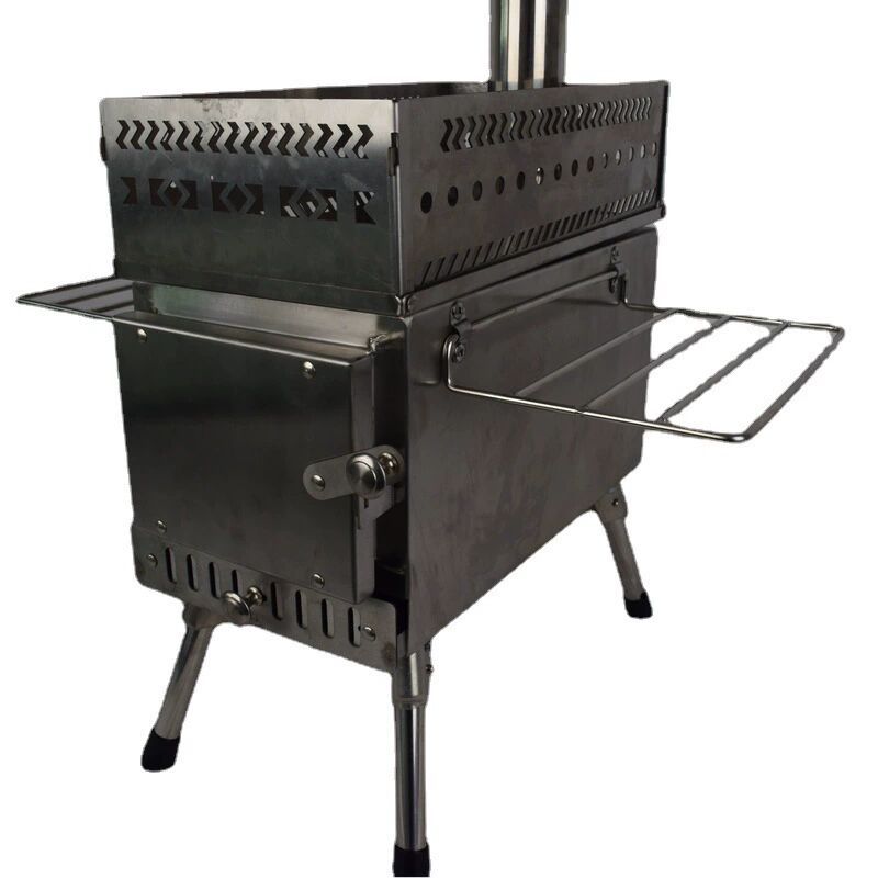 Camping Cooking Fire Stove - Składana kuchenka na drewno ze stali