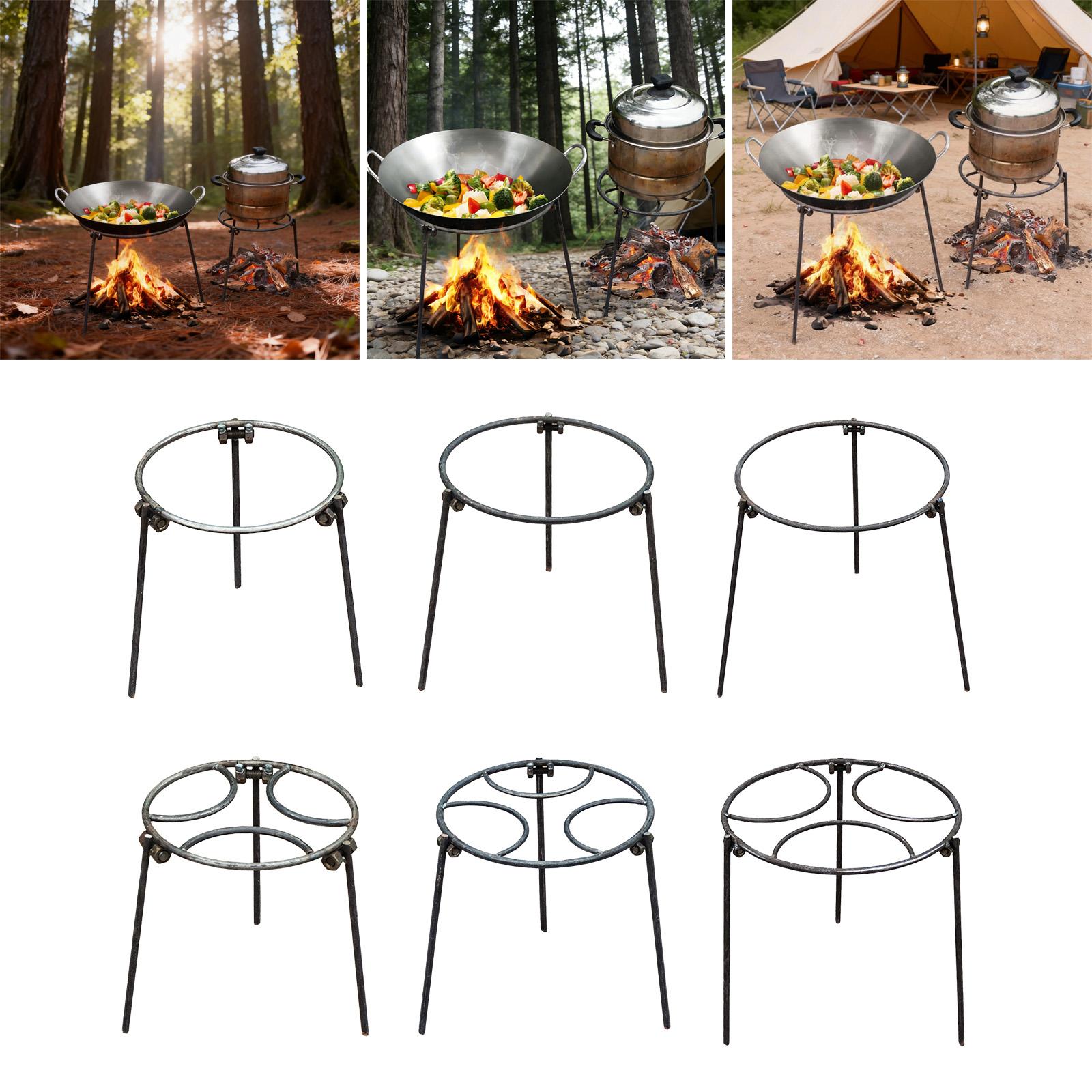 Camping Cooking Fire Stove - Stojak na ognisko, wielofunkcyjny uchwyt na