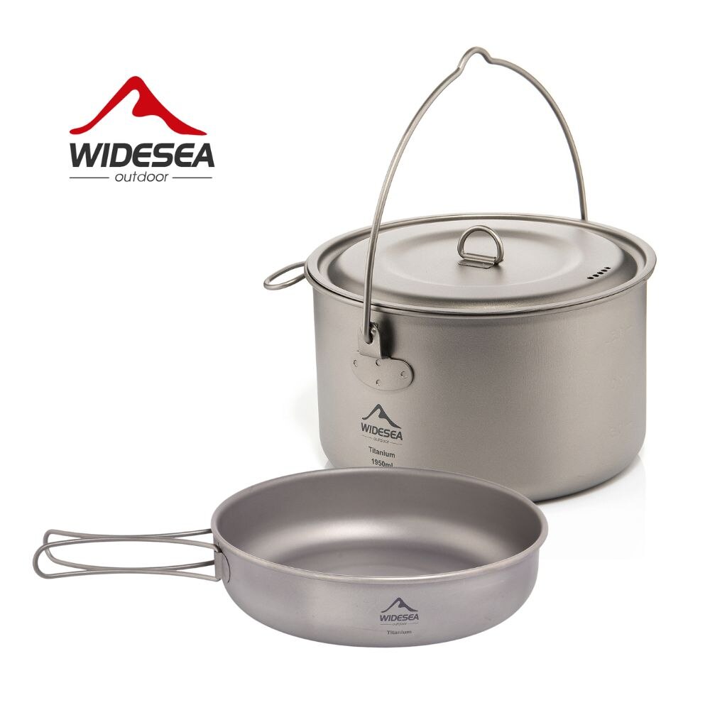 Camping Cooking Gear Set - Widesea Camping zastawa stołowa tytanowy zestaw