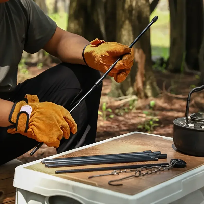 Camping Cooking Multi Tool - Duży trójnóg do ogniska na zewnątrz,