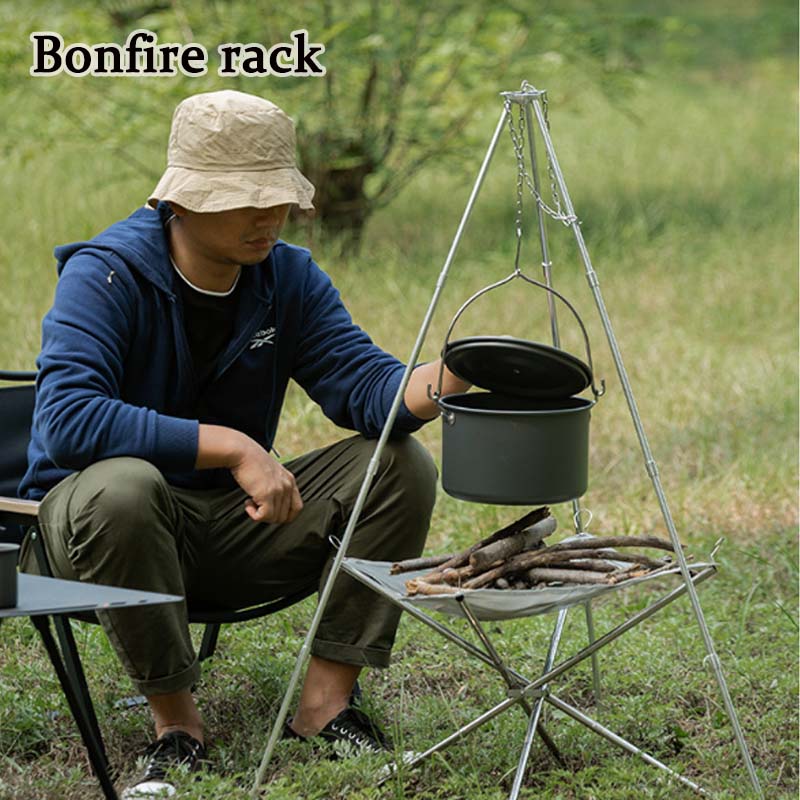 Camping Cooking Multi Tool - Statyw na ognisko kempingowe przenośne trójkątne