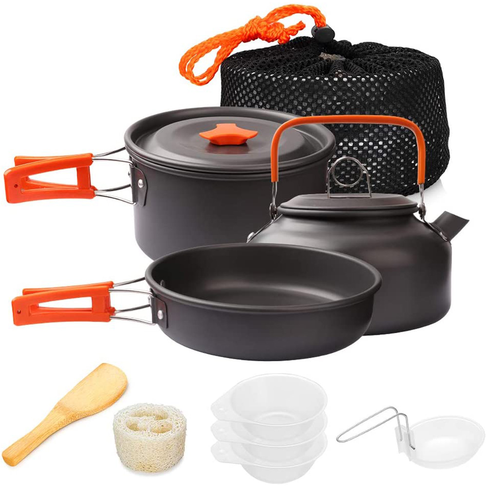 Camping Cooking Gear Set - 1 sztuk/1 zestaw zestaw naczyń kempingowych