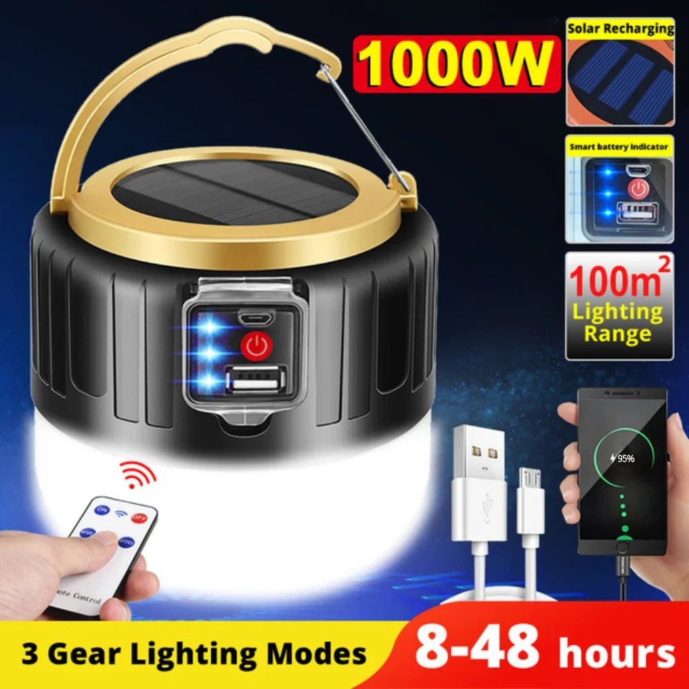 Camping Cooking Tent - 1000W zewnętrzna lampa słoneczna LED lampa