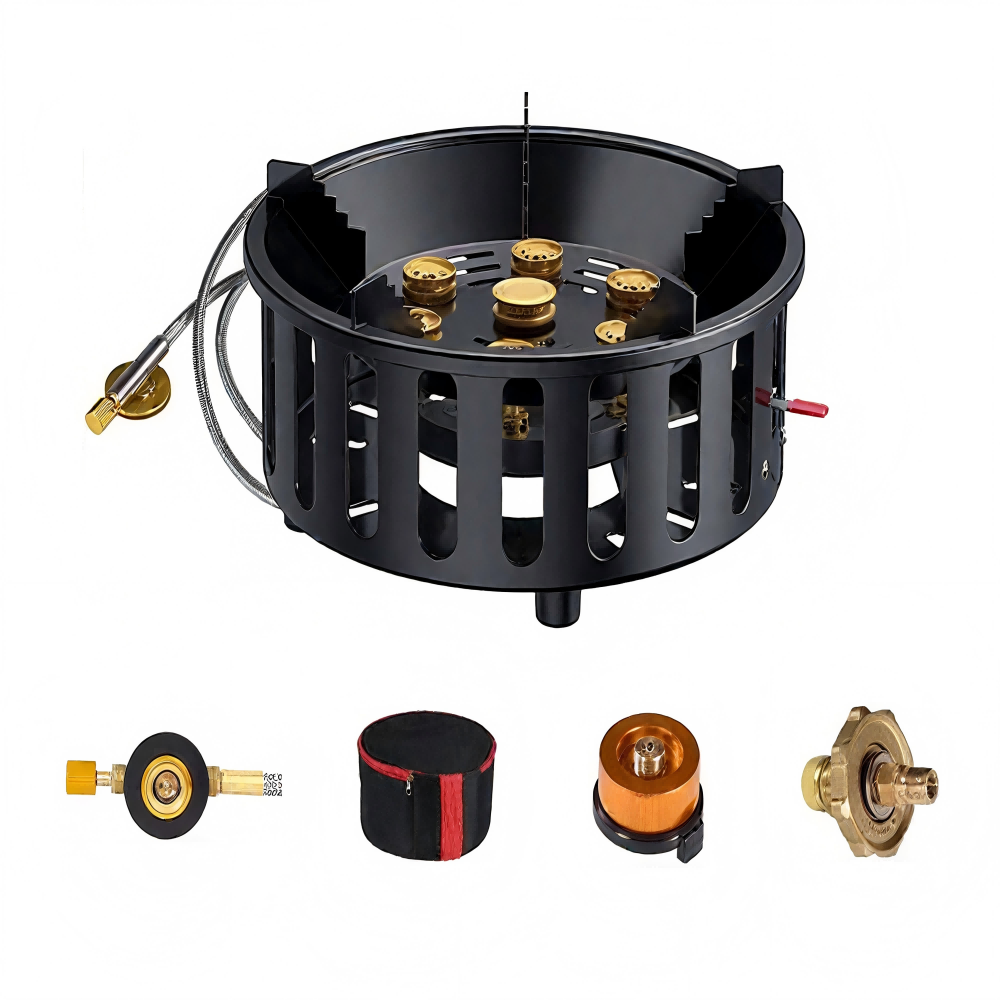 Camping Cooking Fire Stove - Wysokiej Mocy 7-Żyłowy Przenośny Kuchenka Kempingowa